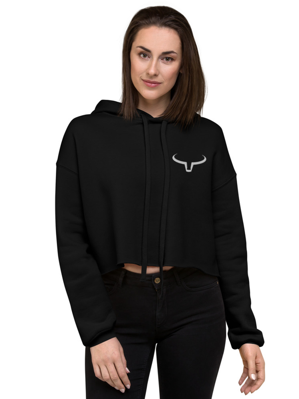 SteelHorn Blackline Crop Hoodie