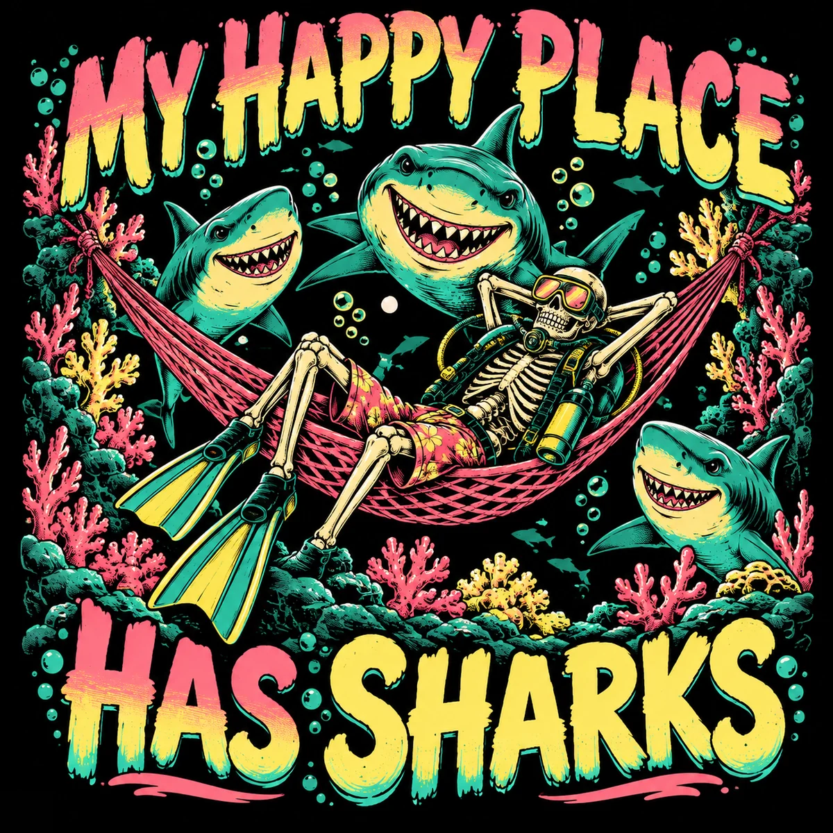 My Happy Place Has Sharks