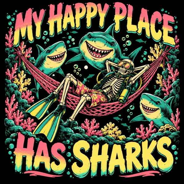 My Happy Place Has Sharks