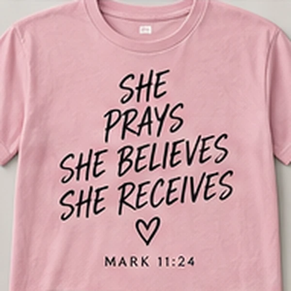 She Prays. She Believes. She Receives.