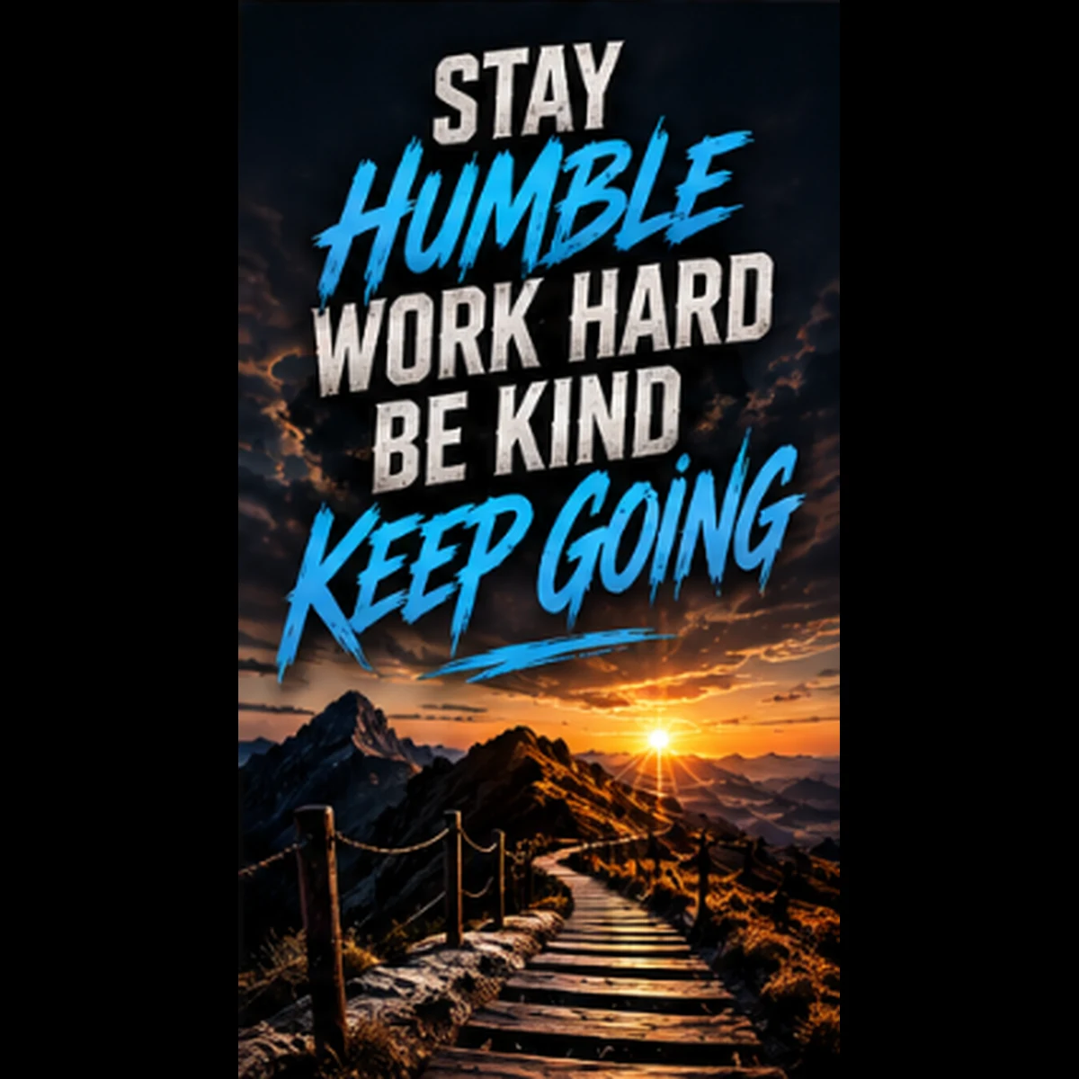 Stay Humble. Work Hard. Be Kind. Keep Going.