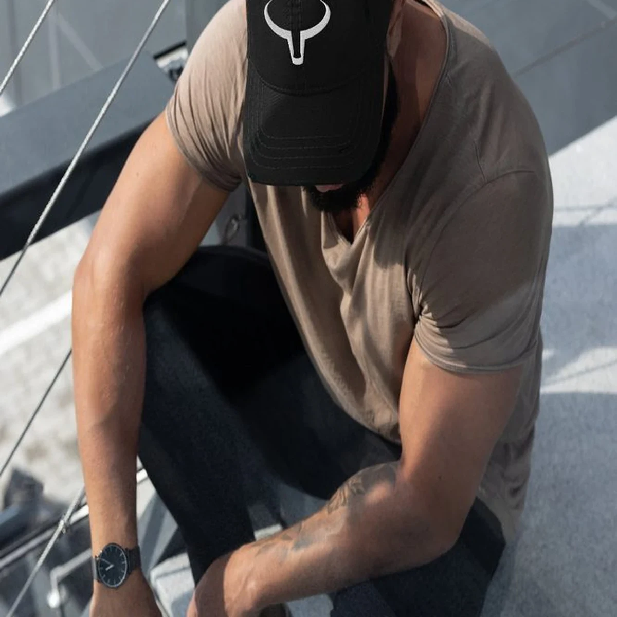 SteelHorn Blackline Cap